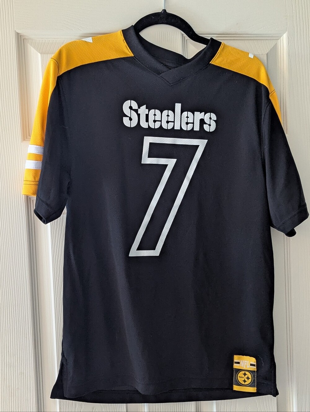 NFL Steelers #7 Black and Gold Men's Jersey